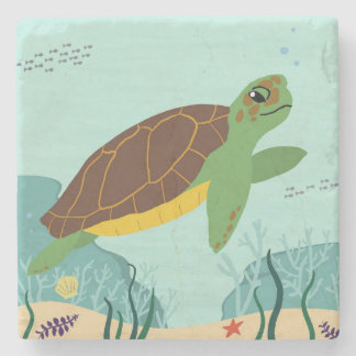 Hawaiiaans Zee Turtle Coastal Onderzetter