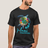 Hawaiiaans Zee Turtle Maui Matching Family Vacking T-shirt (Voorkant)