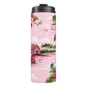  Hawaiiaanse barkdoek ontworpen door tropische eil Thermosbeker