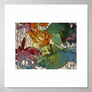 Hawaiiaanse bloemen van Arman Manookian c. jaren ' Poster