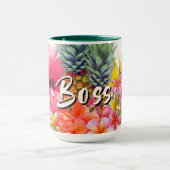 Hawaiiaanse Collectie Boss-tekst Mok (Midden)