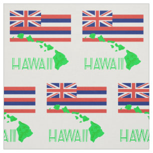 Hawaiiaanse eilanden en vlag stof