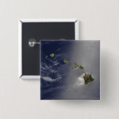 Hawaiiaanse eilanden vierkante button 5,1 cm (Voorkant /achterkant)