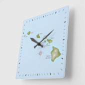 Hawaiiaanse eilanden vierkante klok (Hoek)