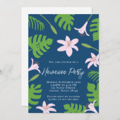 Hawaiiaanse feestuitnodiging kaart (Voorkant / Achterkant)