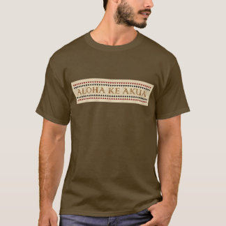 Hawaiiaanse "God is liefde" (Aloha) donkerkleurige T-shirt