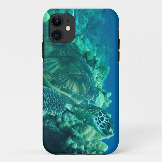 Hawaiiaanse groene zee turtle phone case (Achterkant)