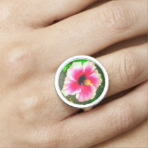 Hawaiiaanse hibiscus-bloemring