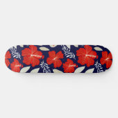 Hawaiiaanse hibiscus print skateboard (Horizontaal)
