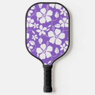 HAWAIIAANSE HULA (HIBISCUS) LICHT PAARS PICKLEBALL PADDLE
