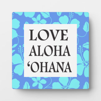 HAWAIIAANSE HULA (HIBISCUS) MAAGDENPalm/TEAL- OHAN Fotoplaat