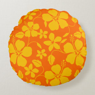 HAWAIIAANSE HULA (HIBISCUS) SINAASAPPELMIX ROND KUSSEN