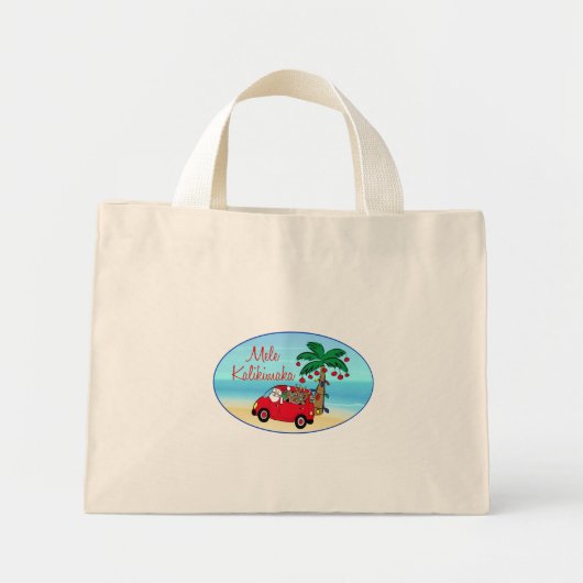 Hawaiiaanse kerst mini tote bag (Voorkant)