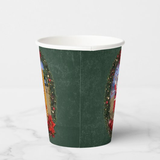 Hawaiiaanse Kerstman met Surfboard Papieren Bekers (Rechts)