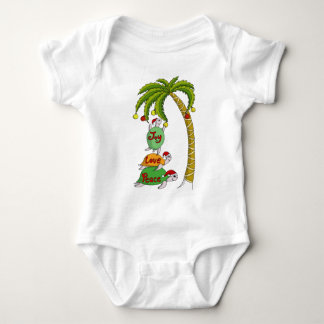 Hawaiiaanse kerstschildpad Santas Romper