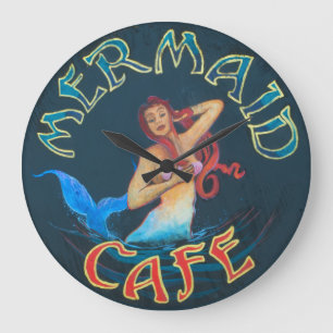 Hawaiiaanse kunst door C. Cabral: Mermaid Cafe Sig Grote Klok