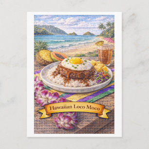 Hawaiiaanse Loco Moco (Amerikaanse Voedsel Serie) Briefkaart