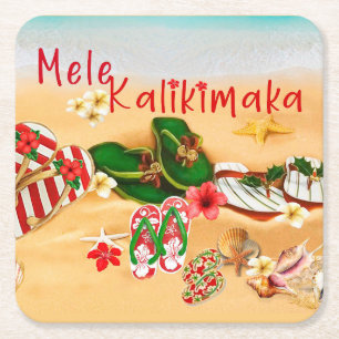 Hawaiiaanse Onderzetters voor kerstbedekking