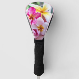 Hawaiiaanse orchidee roze en witte golfvezel golfheadcover