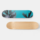 Hawaiiaanse palmplank, blauw skateboard (Horizontaal)