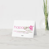 Hawaiiaanse Plumeria dankt u nota neemt van Kaart (Achterkant)