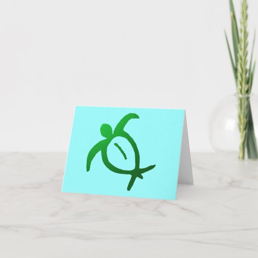 Hawaiiaanse Rotstekening Honu - Kaart (Voorkant)