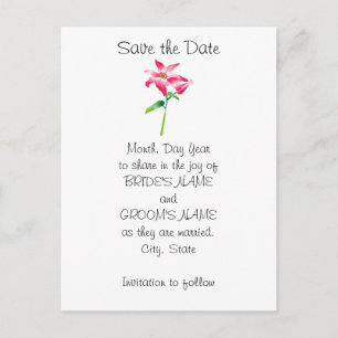 Hawaiiaanse Save the Date Aankondigingskaart