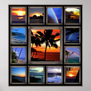 Hawaiiaanse scènes poster