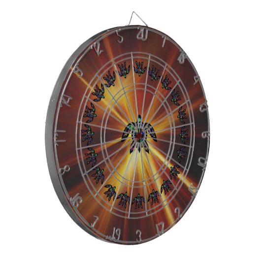 Hawaiiaanse schildpad dartbord (Voorkant Links)