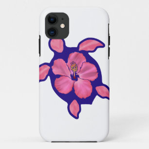 Hawaiiaanse Schildpad Honu en Hibiscus iPhone 11 Hoesje