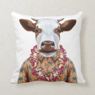 Hawaiiaanse Shirt Cow Kussen