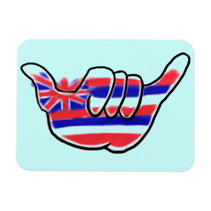 Hawaiiaanse staatsvlag shaka symbool souvenirmagne magneet