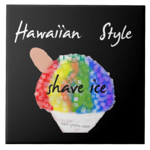 Hawaiiaanse stijl Decoratief Shave Ice Tile Tegeltje