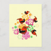 Hawaiiaanse stijl 'I'iwi Briefkaart (Voorkant)