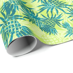 Hawaiiaanse Tropisch van Camo van de ananas Cadeaupapier