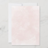 Hawaiiaanse tropische roze bloemenkrans baby showe kaart (Achterkant)