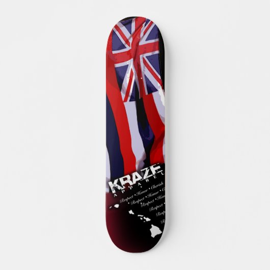 Hawaiiaanse vlag 2 skateboard (Voorkant)
