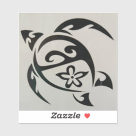 Hawaiiaanse zwarte schildpad sticker
