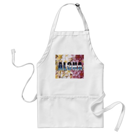 Hawaiian "Aloha" Chef's Apron Standaard Schort (Voorkant)