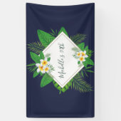 Hawaiian Aloha Luau Birthday Party Spandoek (Verticaal)