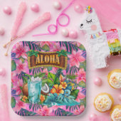 Hawaiian Aloha Papieren Bordje (Feest)