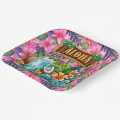 Hawaiian Aloha Papieren Bordje (Gebogen)
