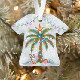 Hawaiian Aloha Shirt met Palm Tree Ornament