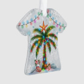 Hawaiian Aloha Shirt met Palm Tree Ornament (voorkant)