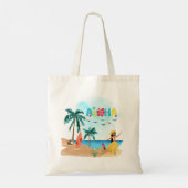 Hawaiian Aloha Vibes Canvas tas (Achterkant)