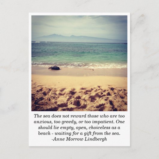 Hawaiian Beach Briefkaart (Voorkant)