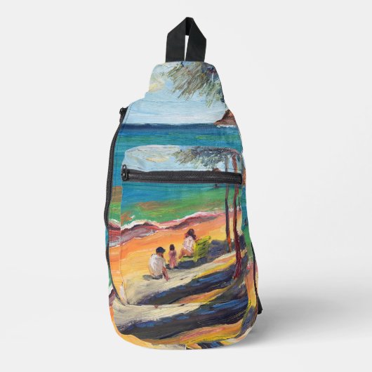 Hawaiian Beach Crossbody Bag Sling Bag (Voorkant)