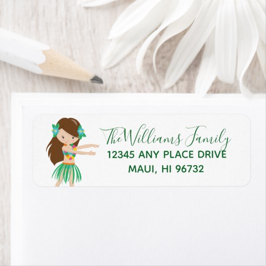 Hawaiian Beach Luau Party Etiket (Insitu)