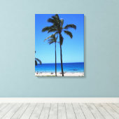 Hawaiian Beach Scène toile Imprimer (Insitu (Plancher de Bois))
