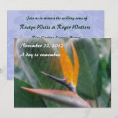 Hawaiian Bird of Paradise Invitation Kaart (Voorkant / Achterkant)